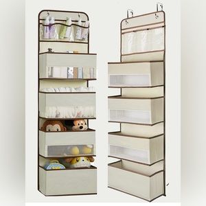 Over Door Hanging Organizer with 4 Large Capacity Pocket Organizers